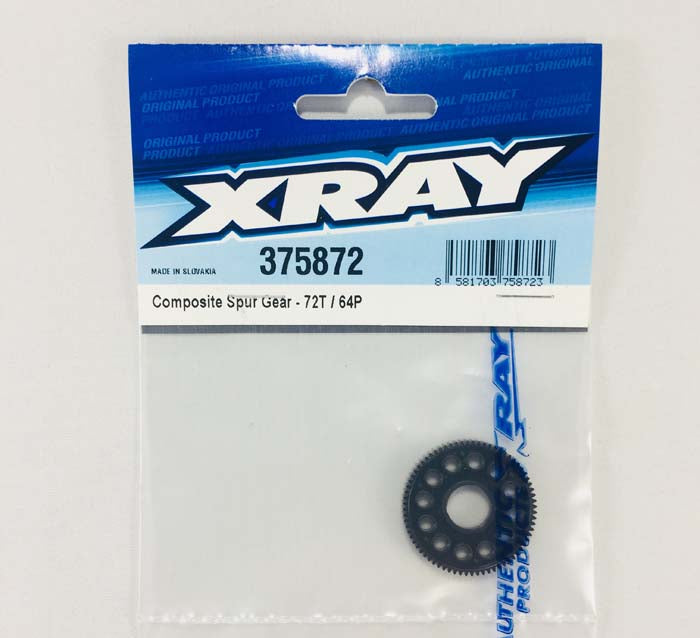 72T 64P Composite Spur Gear 375872 RC Racing Drivetrain Parts