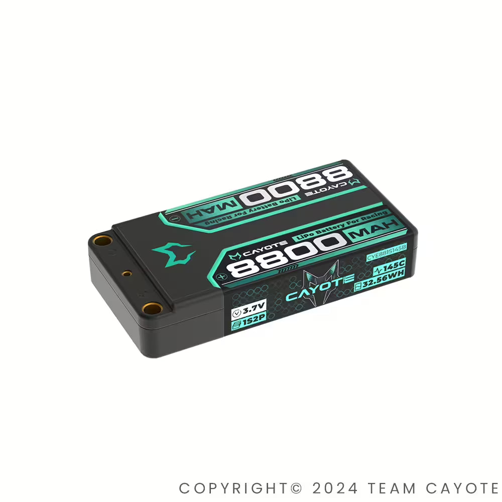 CAYOTE Racing 8800mAh LiPo Battery 3.7V 145C for RC Racing
