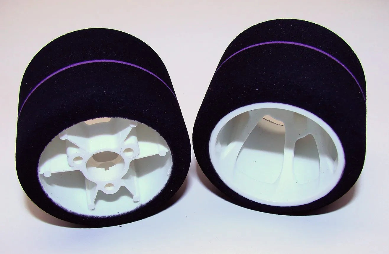 CRC 1:12 Spec WGT Stripe Rear Tires for Carpet Racing