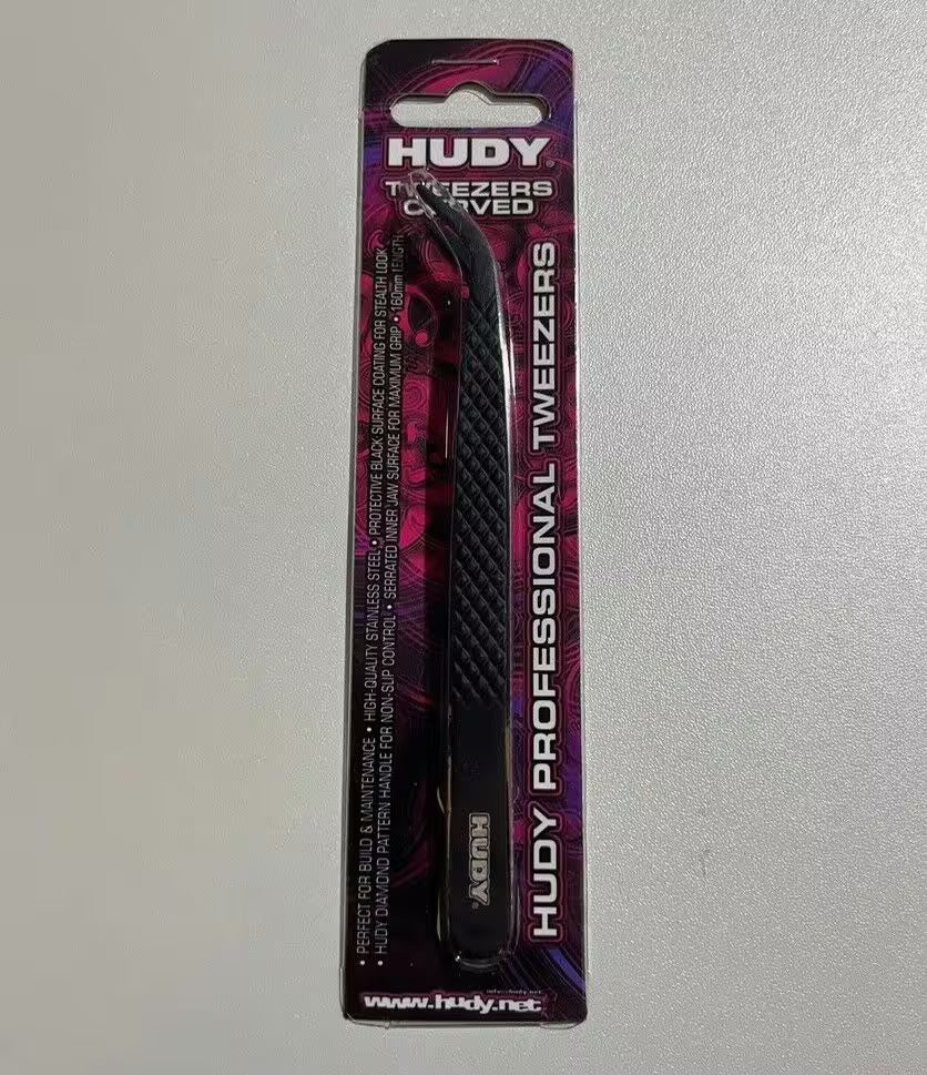 HUDY Professional Curved Tweezers 188971 for RC Racing