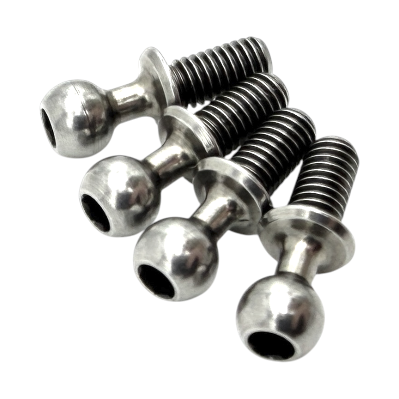 RC MAKER 4.3mm Long Male Ball Studs 4 Pack DigitalRC