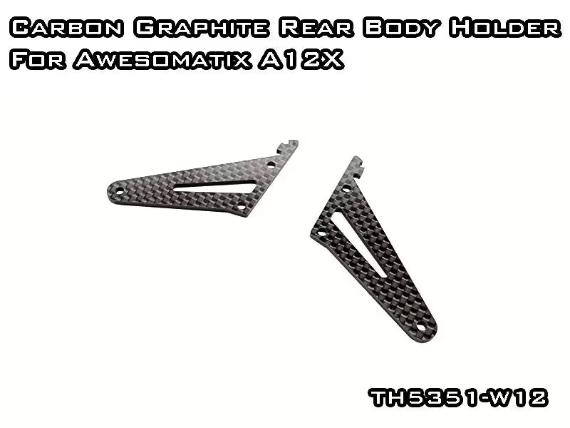 Vigor Carbon Fiber Rear Body Mounts Awesomatix A12X TH5351-W12