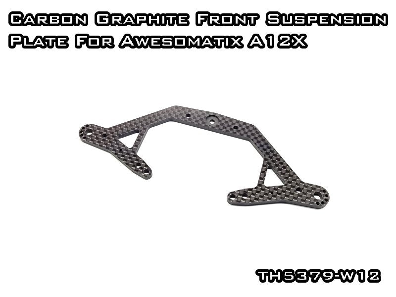 Vigor RC Carbon Graphite Front Suspension Plate for Awesomatix A12X Pan Car