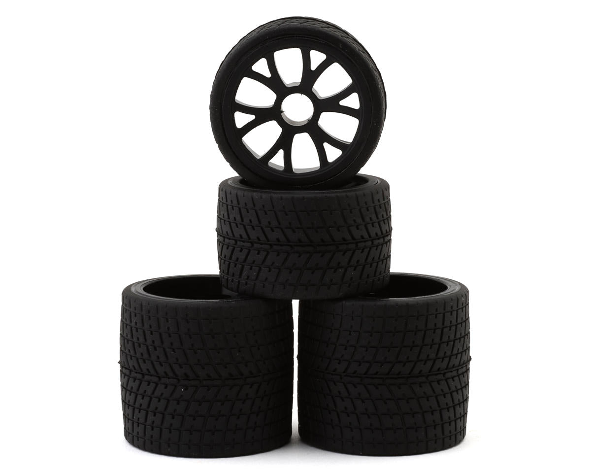 eXcelerate R12 1/12th Rubber Tires Pre-Mounts (4) XCE-3025.2