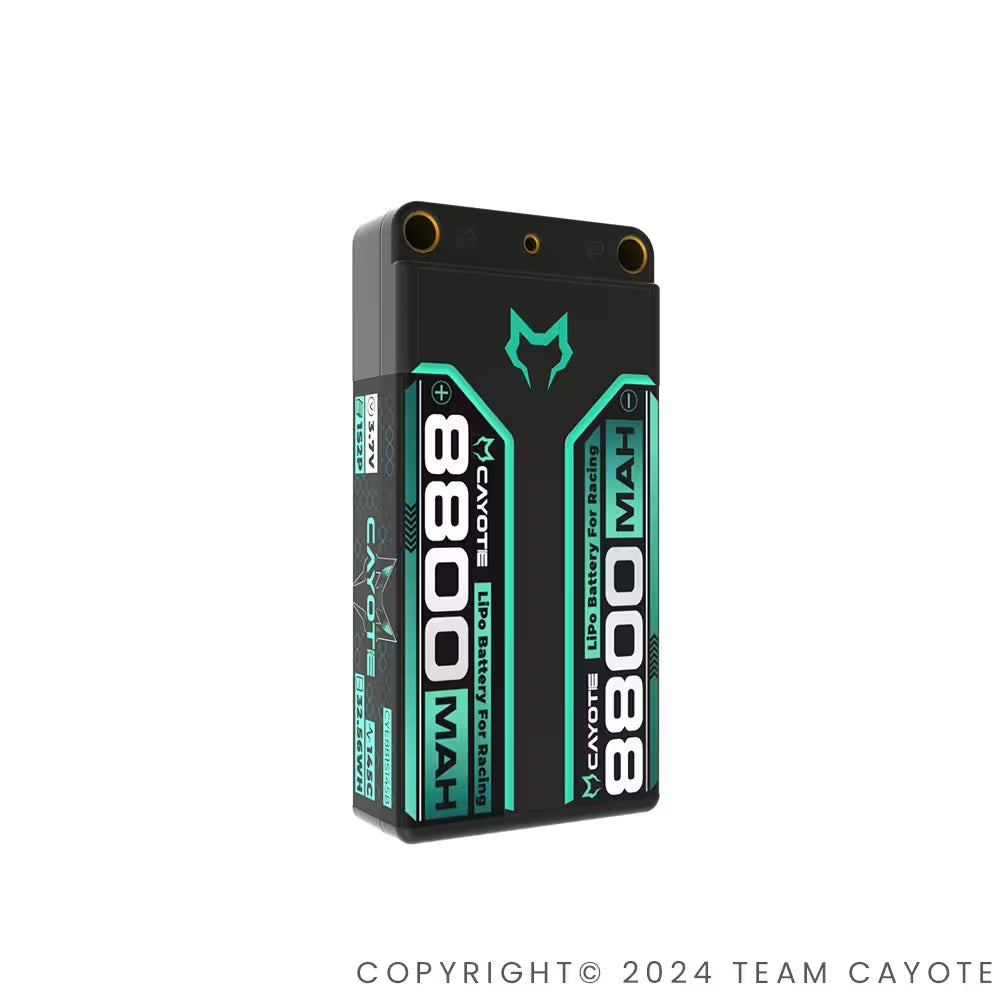 CAYOTE Racing 8800mAh 1S LiPo Battery 145C - Professional RC Racing ...