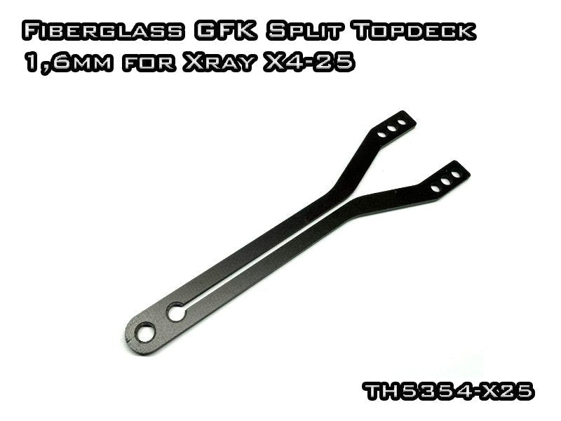 Vigor 1.6mm Fiberglass Front Split Topdeck for Xray X4-25 Touring Car