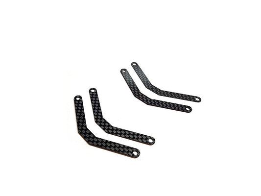 Vigor Dampers Brace Set for Awesomatix A800R showing 0.5mm and 1.0mm thickness options for suspension tuning