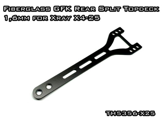 Vigor Fiberglass Rear Split Topdeck 1.6mm for Xray X4-25 touring car chassis tuning