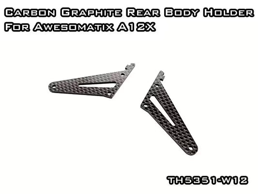 Vigor Carbon Fiber Rear Body Mounts for Awesomatix A12X TH5351-W12