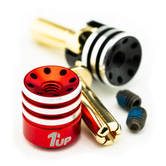 1UP Racing 4mm Heatsink Bullet Plugs and Grips for RC Racing

