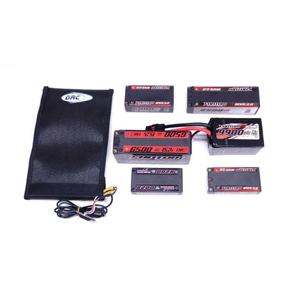 XL Heated LiPo Sleeve for RC Racing Cold Weather Battery Protection