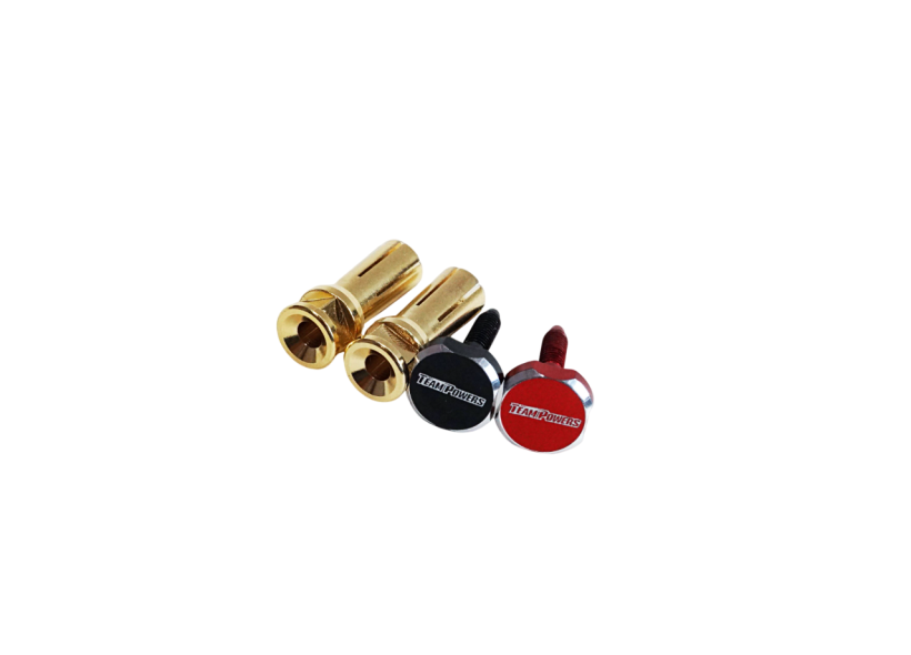 5mm Easy Lock Golden Plug LiPo Battery Connectors - Team Powers TPR-G5 (2pcs)