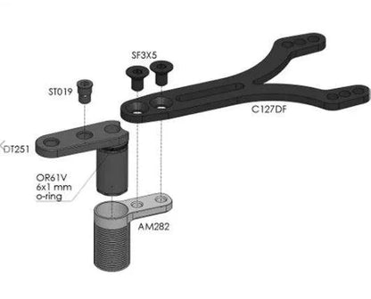 AwesomatiX FD TOPDECK FLEX DAMPER SET for Precision RC Touring Car Racing