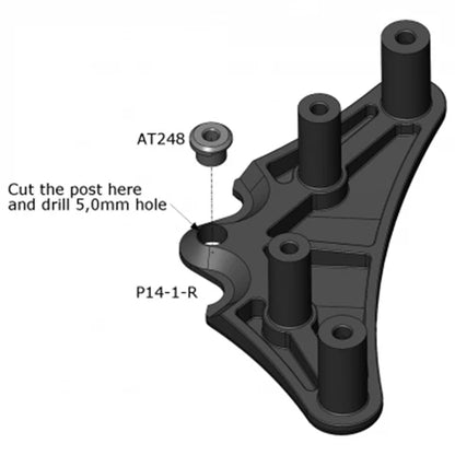 Awesomatix AT248 A800R Lower Bumper Post Genuine Replacement Part