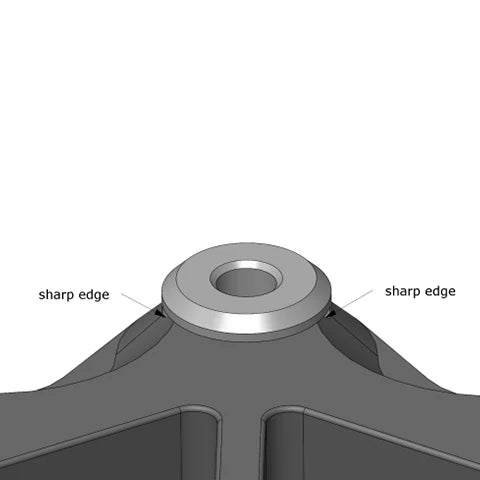 Awesomatix AT248 A800R Lower Bumper Post Genuine Replacement Part
