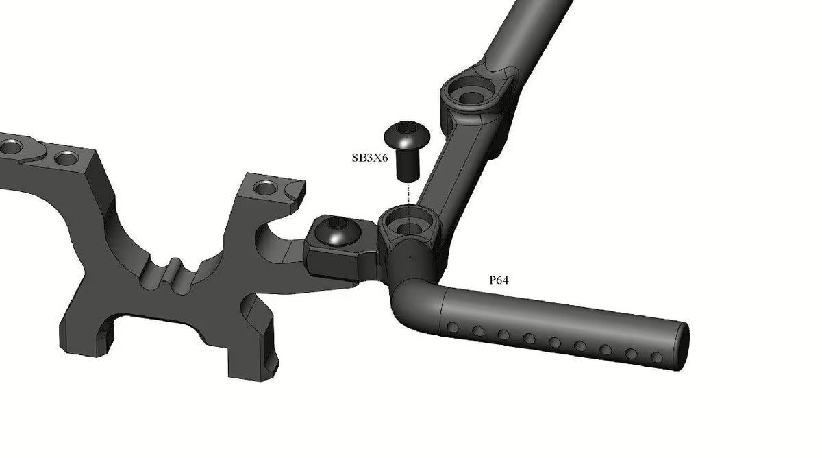 A800 Rear View Awesomatix Body Mount Extension Rear A800RR/A800FXR AW-A800-AT290 ...