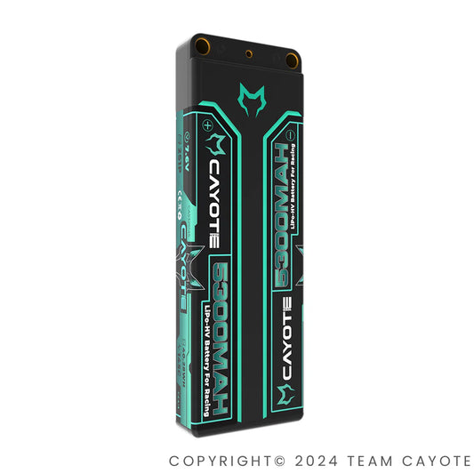 CAYOTE Racing 5300mAh 2S LiPo Battery 7.6V 145C for RC Racing