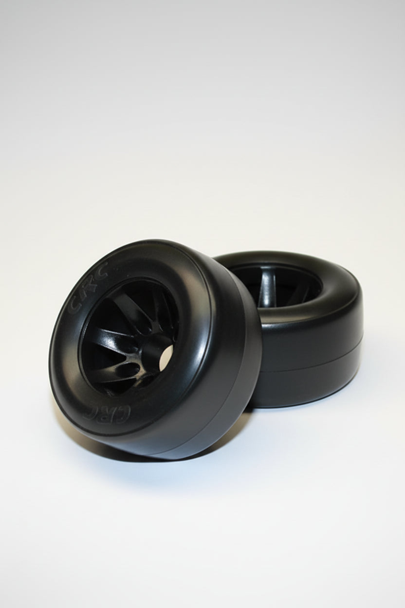 CRC RT1 Rubber Tires Mounted on GTR Wheels Rear Pair Blems Part 23142