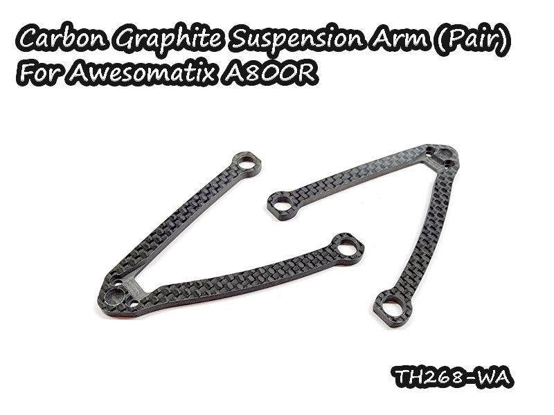 Carbon Graphite A Arms for Awesomatix A800R Touring Car (Pair)