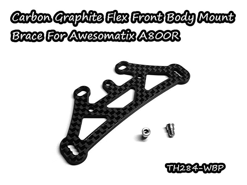 Carbon Graphite Front Body Mount Braces for Awesomatix A800R Touring Car