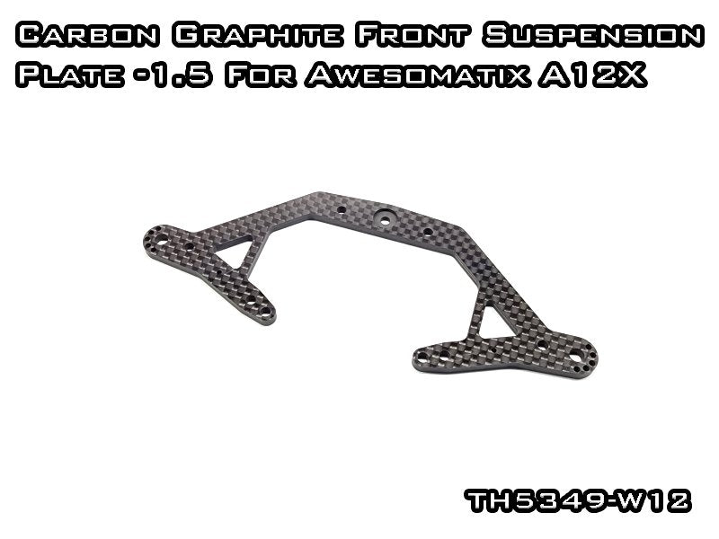 Carbon Graphite Front Suspension Plate for Awesomatix A12X Pan Car