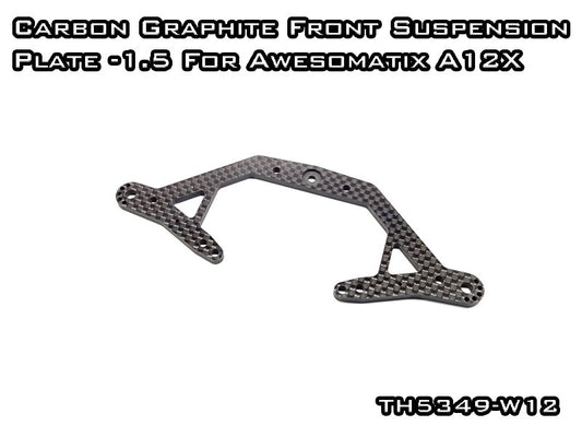 Carbon Graphite Front Suspension Plate for Awesomatix A12X Pan Car