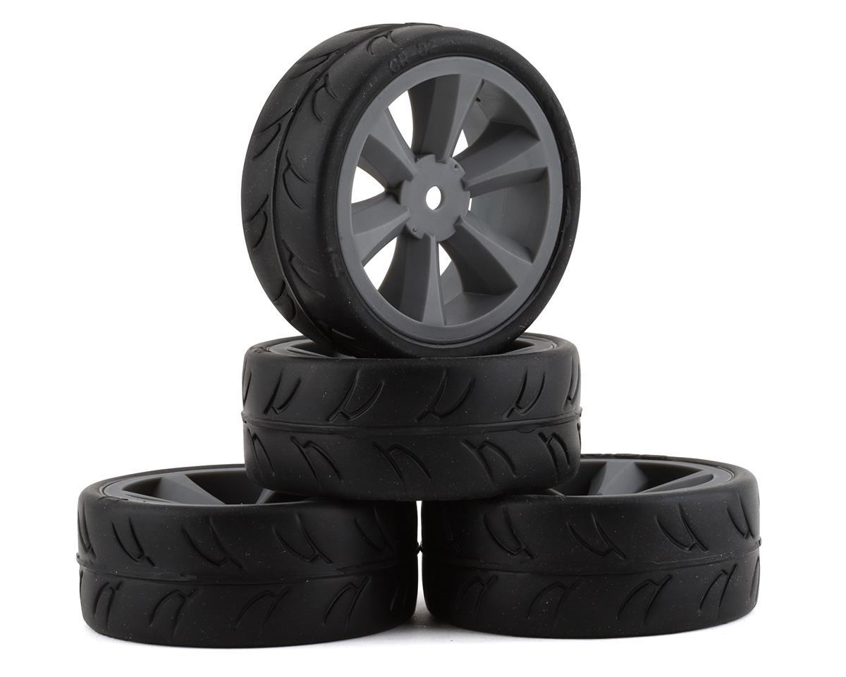 Gravity RC USGT Belted Pre-Glued Tires (4) - Edge Wheel Grey Racing Performance