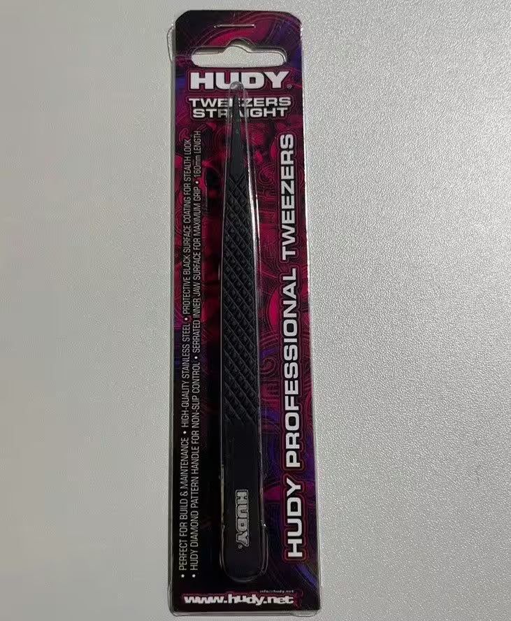 HUDY Tweezers Straight HU-188970 Precision RC Tools