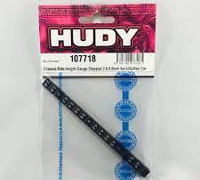 Hudy Ride Height Gauge Stepped 1:10 1:12 Pan Cars HUD107718 Precision RC Setup Tool