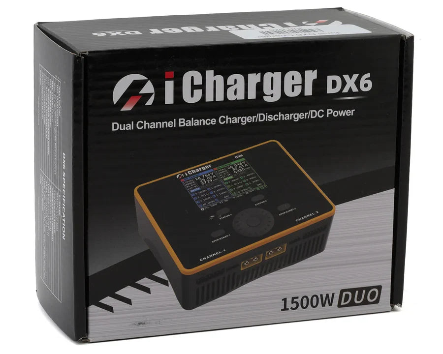 Junsi iCharger DX6 Dual Channel Battery Charger 6S 50A 1500W 2