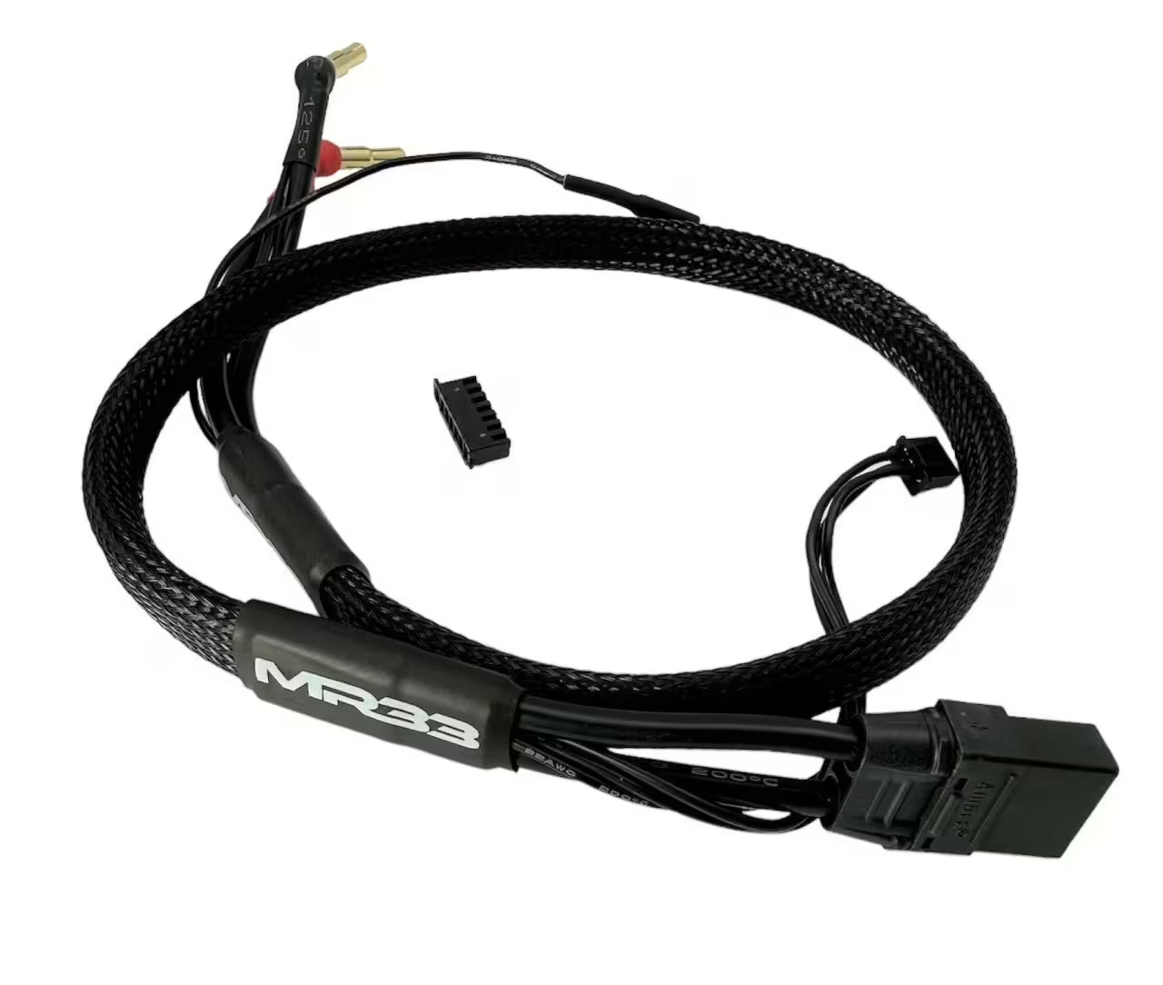 MR33 2S XT90 All Black Charging Lead 600mm XH Dual Plug