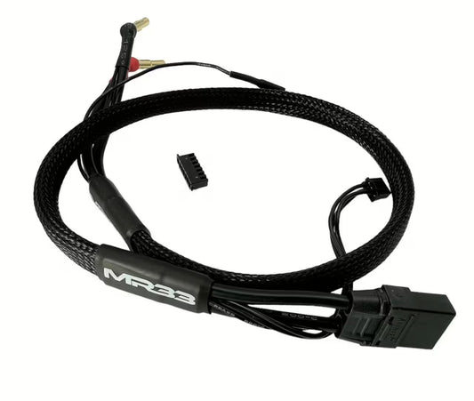 MR33 2S XT90 All Black Charging Lead 600mm XH Dual Plug