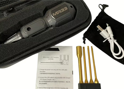 MR33 Electric Screwdriver with 2.0 2.5 3.0 and 7.0mm Inserts