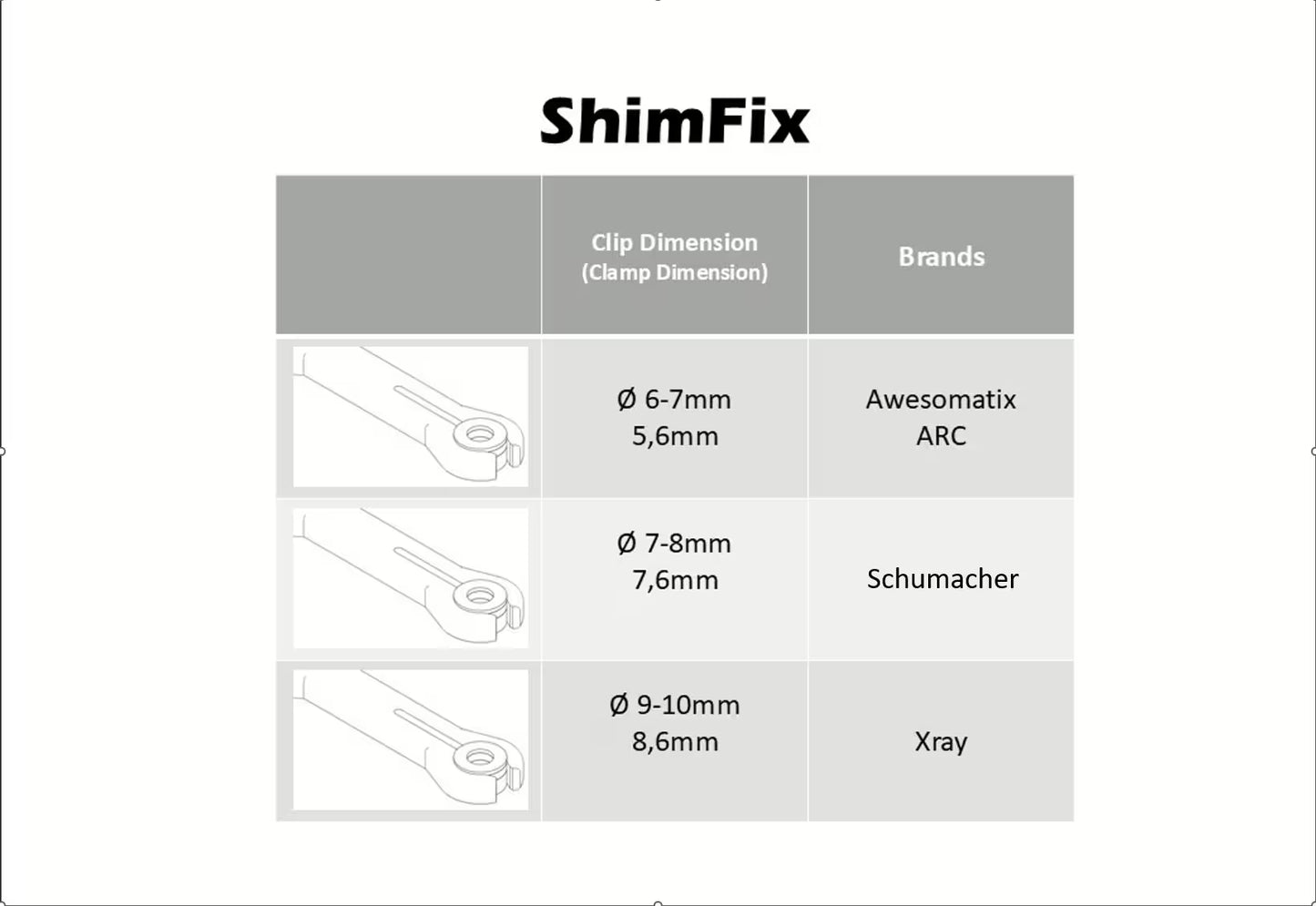 MR33 ShimFix Rollcenter Shim Mounting Tool 6 to 7mm MR33-957122