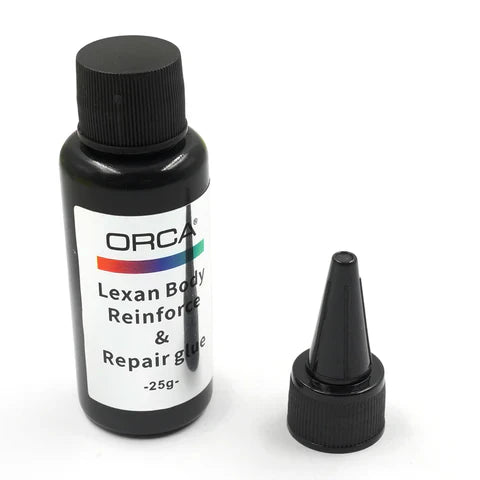 ORCA UV Lexan Body Glue for RC Car Repairs with UV Light
