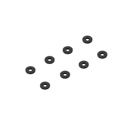 OfficinaRC Black Brass Smart Shim 3x9x1mm 8 Pack | RC Suspension Tuning Shims

