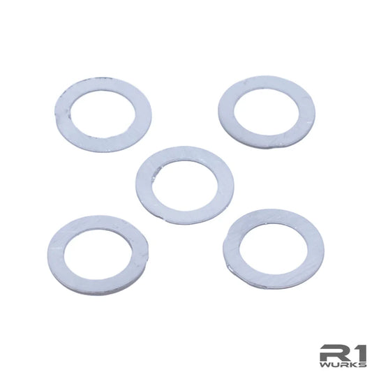 R1WURKS Aluminum Shim Set 5pcs for V21-S Precision RC Pan Car Setup