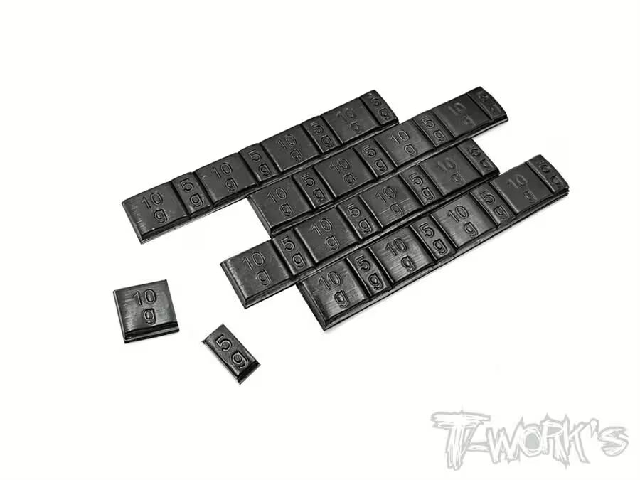 T-Work's Strip Lead Free Stick On Balance Weights - Black (4) TW-TA-074