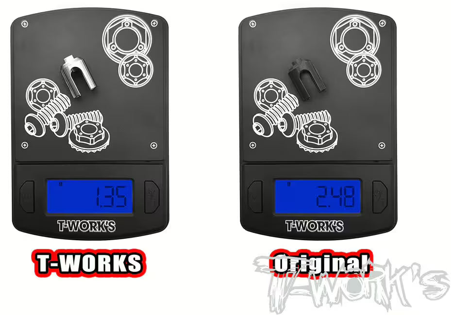 T-Work's titanium rigid axle drive for Awesomatix A800R/MMX with BB ball bearing cardan shafts TW-TP-179-A800R