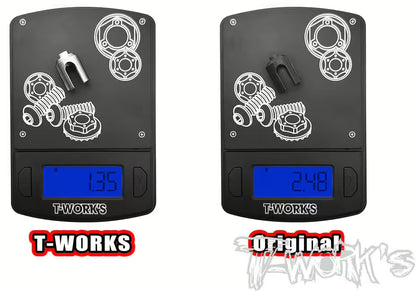 T-Work's titanium rigid axle drive for Awesomatix A800R/MMX with BB ball bearing cardan shafts TW-TP-179-A800R