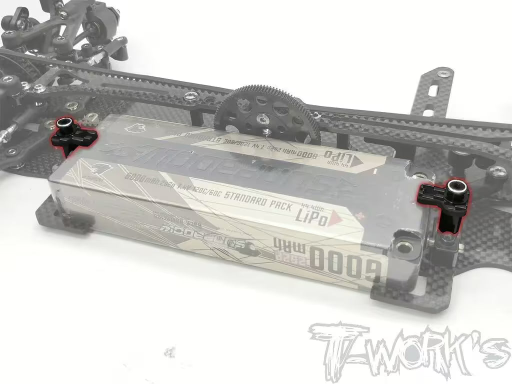 T-Works Easy Snap Universal Battery Holder for 1:10 RC Touring Cars TW-TE-257-A