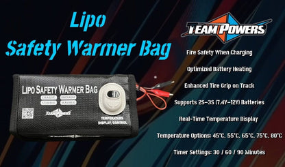 Team Powers LiPo Safety Warmer Bag - RC Battery Protection & Storage