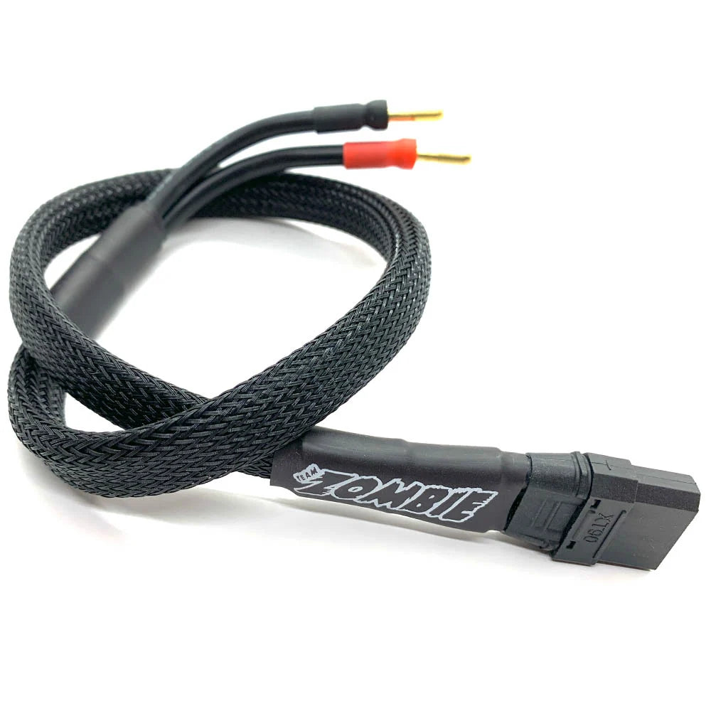 Team Zombie 4mm Tube Plug 500mm 10awg power supply cable half wrap - B-TZ-1008RL