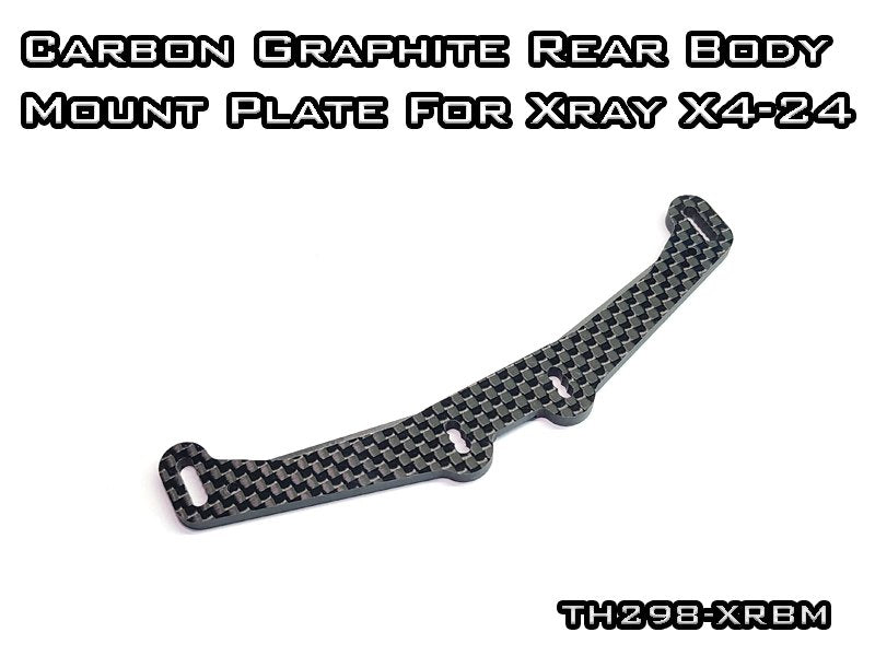 Graphite Rear Vigor Carbon Graphite Rear Body Mount for Xray X4-24 TH298-XRBM ...