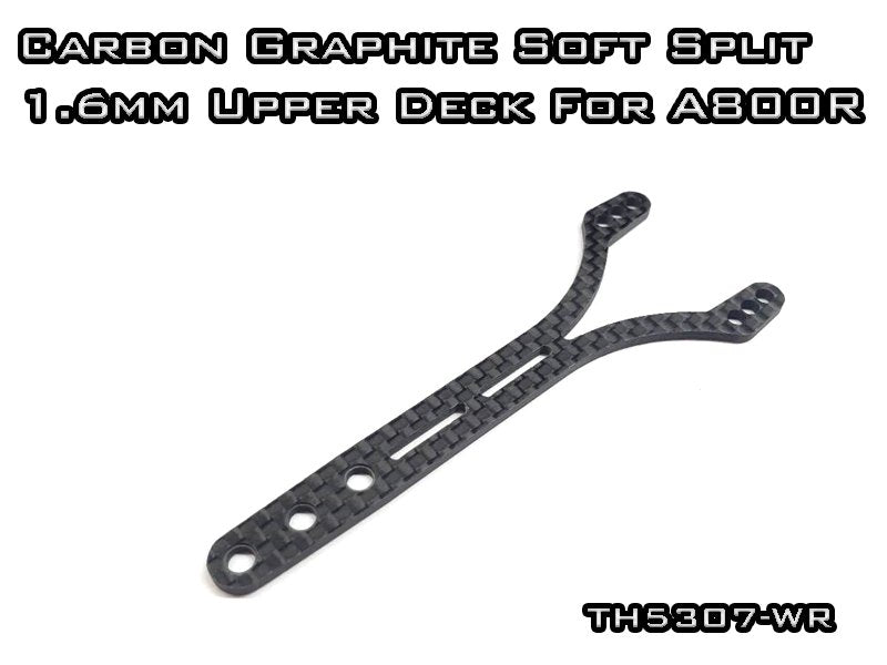 Vigor RC 1.6mm Carbon Graphite Split Upper Deck for Awesomatix A800R Soft Flex Touring Car Upgrade