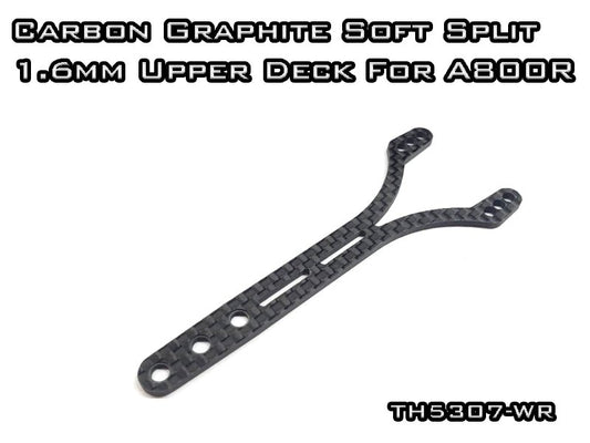 Vigor RC 1.6mm Carbon Graphite Split Upper Deck for Awesomatix A800R Soft Flex Touring Car Upgrade