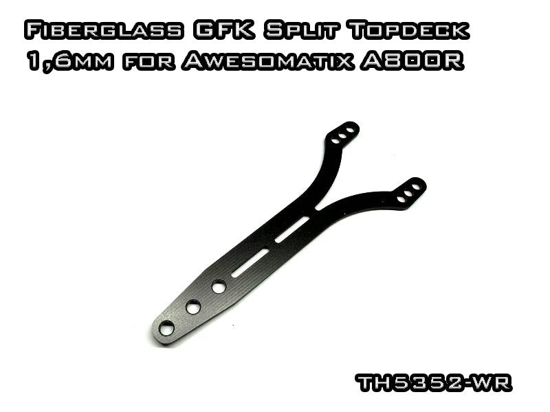 Vigor RC 1.6mm Fiberglass Split Topdeck for Awesomatix A800R GFK Chassis Upgrade
