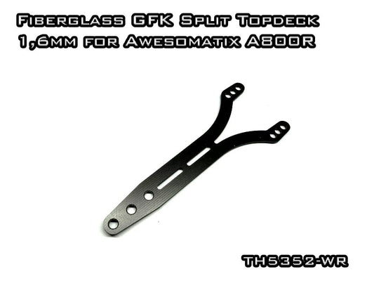 Vigor RC 1.6mm Fiberglass Split Topdeck for Awesomatix A800R GFK Chassis Upgrade