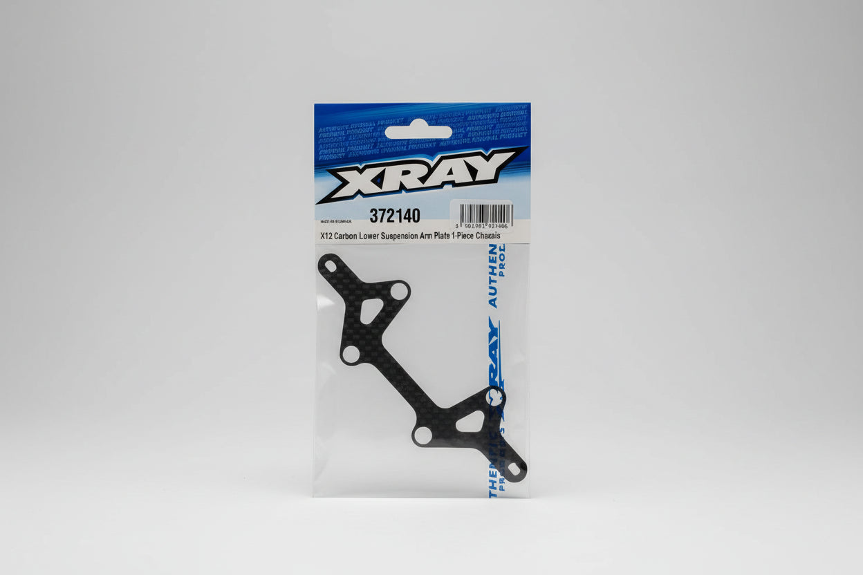 X12 Carbon Lower Suspension Arm Plate 1 Piece Chassis 372140 Performance RC Parts