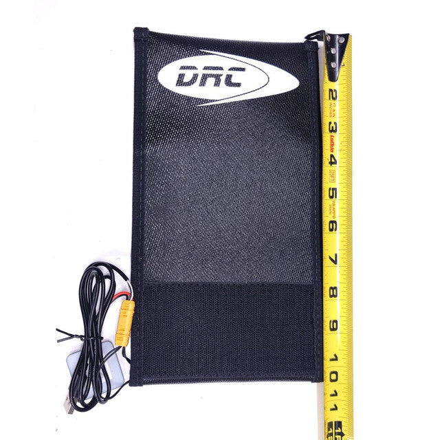 XL Heated LiPo Sleeve for RC Racing Cold Weather Battery Protection
